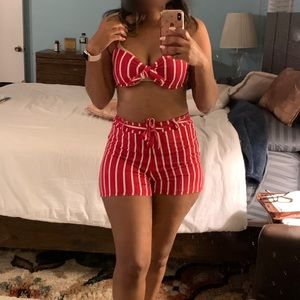 Bralette and shorts set